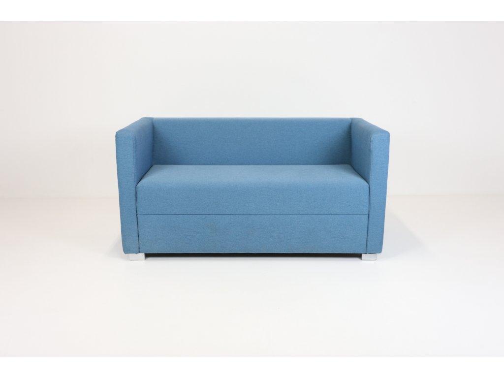 Sofa, v70x140x68, látka, modrá