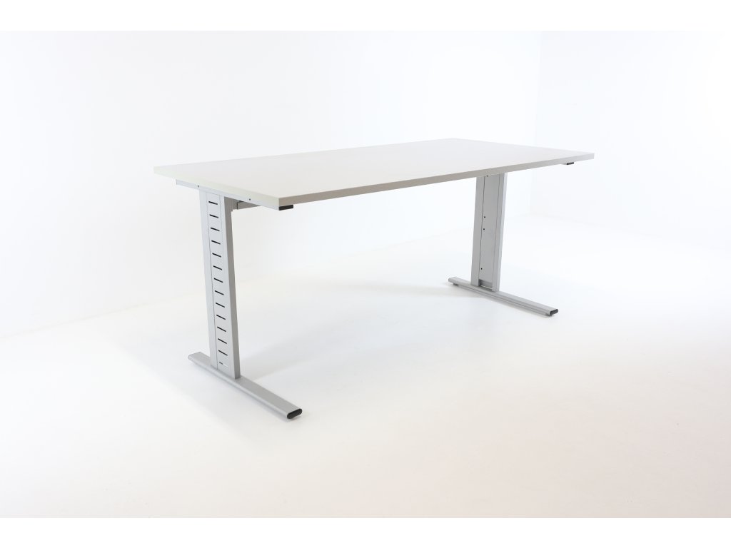 Stůl, Alupress, 140x70, stříbrná/šedá