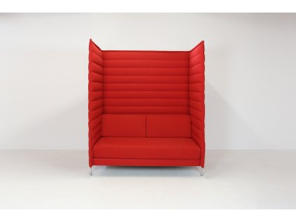 Sofa, Vitra alcove, Highback, v187x160x86, červená