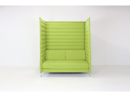 Sofa, Vitra alcove, Highback, v187x160x86, zelená