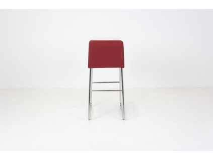 Židle barová, Materia, bordo/chrom