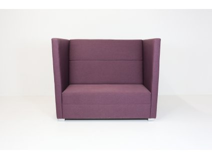 Sofa, akustické, v112x140xh80, látka, fialová