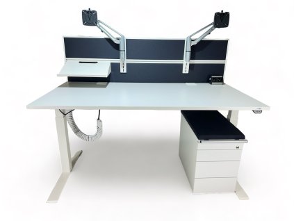 Stůl el.výškově stavitelný, Rohde&Grall, 160x80, bílá