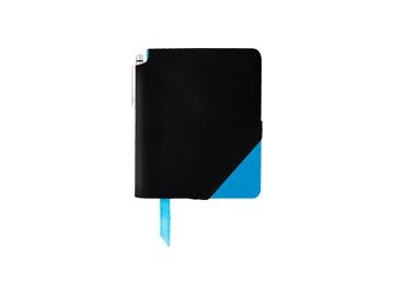 Cross linkovaný zápisník Jot Zone Large Black/Bright Blue + kuličkové pero