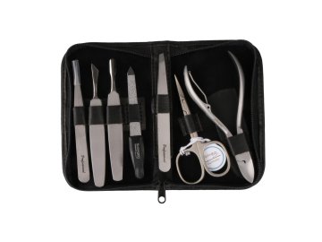 Manikúra 994-86 Solingen, pouzdro hladká hnědá kůže