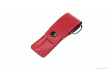 Kapesní manikúra 105-87 Solingen - nejkvalitnější nástroje, červená hladká kůže