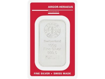 Argor Heraeus 100g - Investiční stříbrný slitek