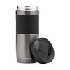 2095560 byron ss 16oz gunmetal lid next to bottle@b08 650