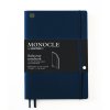 notebook b5 monocle softcover 128 numbered pages navy dotted