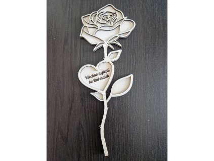 Gravírovaná růže
