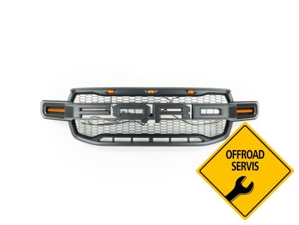 grill with ford emblem and led lights ofd