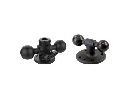 ram mounts double ball adapter with round base