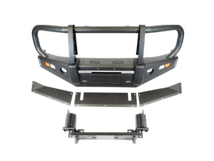 front steel bumper with winch plate and bullbar ofd