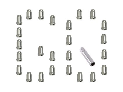 short wheel lug nuts safety set m14x15 gorilla