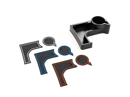 center console storage tray with cup holder ofd automatic transmission