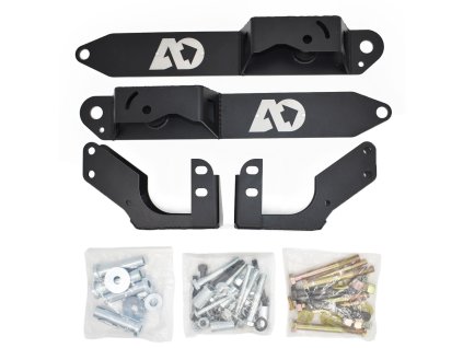 double shear bracket for rear shocks black agile offroad