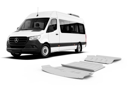 224 1 rival duralova ochrana podvozku sada 3ks mercedes benz sprinter 2018 2023 2 1 l diesel