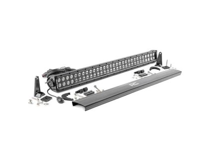 led light bar 30 dual row spot flood rough country black series