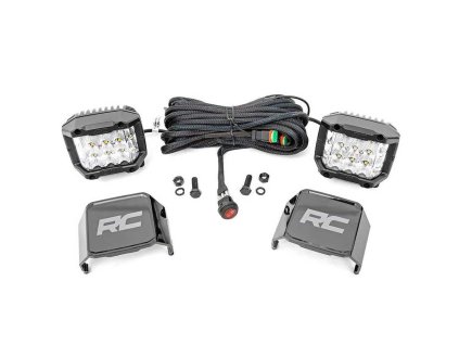 led lights 3 square wide angle osram rough country