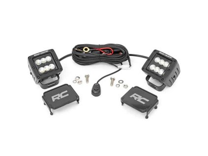 led lights 2 square flood rough country black series