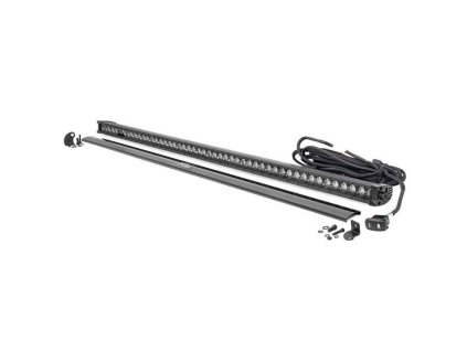 led light bar 50 single row white drl spot rough country black series