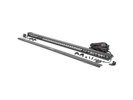 led light bar 40 single row spot rough country black series