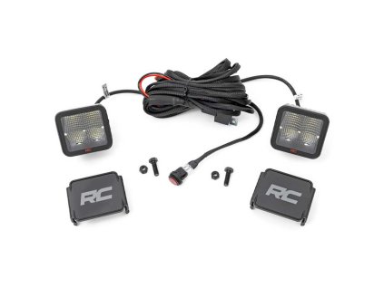 square cree led lights 2 flood beam rough country spectrum