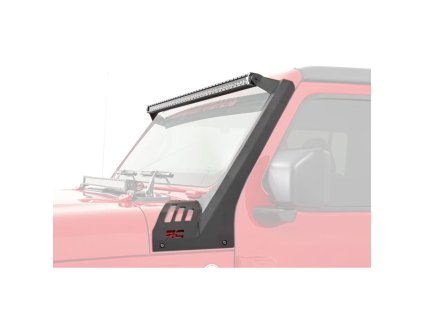 led light bar 50 white drl with windshield light mount bracket rough country black series