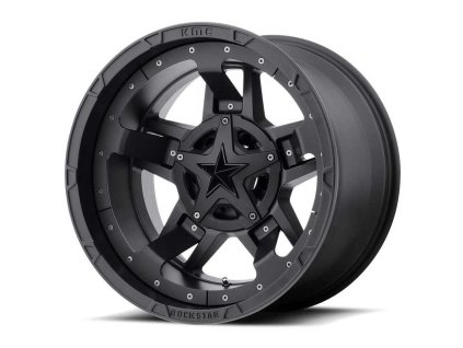 alloy wheel xd827 rockstar iii matte black xd series