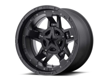 alloy wheel xd827 rockstar iii matte black xd series