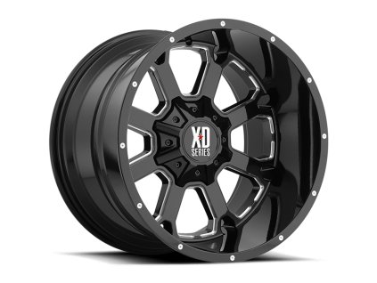 alloy wheel xd825 buck 25 gloss black milled xd series