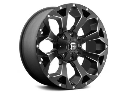 alloy wheel d546 assault matte black milled fuel