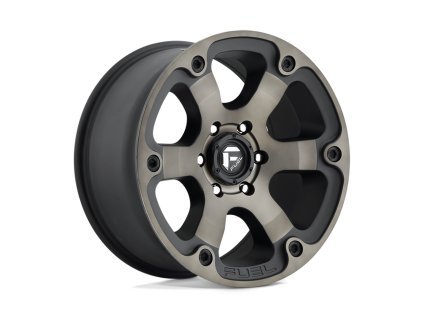 alloy wheel d564 beast matte black double dark tint fuel