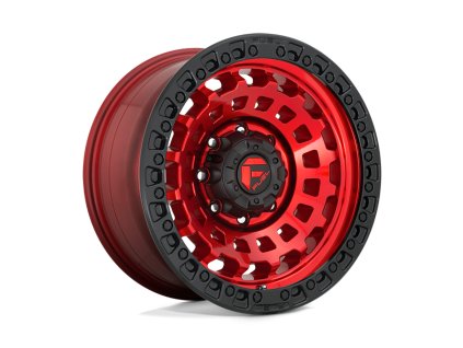 alloy wheel d632 zephyr candy red black bead ring fuel