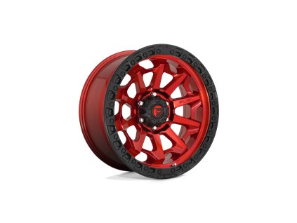 alloy wheel d695 covert candy red black bead ring fuel