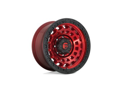 alloy wheel d632 zephyr candy red black bead ring fuel