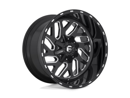 alloy wheel d581 triton gloss black milled fuel