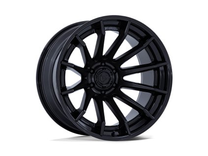 alloy wheel fc403 burn matte black w gloss black lip fuel