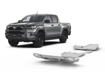 6761 rival duralova ochrana podvozku sada 3ks toyota hilux 2015 2020 2018 2020 2021 2 8 2 4 l diesel