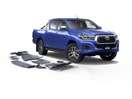 6764 rival duralova ochrana podvozku sada 6ks toyota hilux 2015 2020 2018 2020 2021 2 8 2 4 l diesel