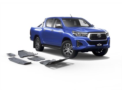 6767 rival duralova ochrana podvozku sada 4ks toyota hilux 2015 2020 2018 2020 2021 2 8 2 4 l diesel