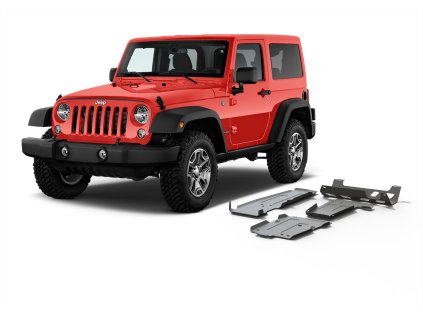 6845 rival duralova ochrana podvozku sada 4ks jeep wrangler jl 2 dverovy 2017 2021 2 l benzin 3 6 l benzin