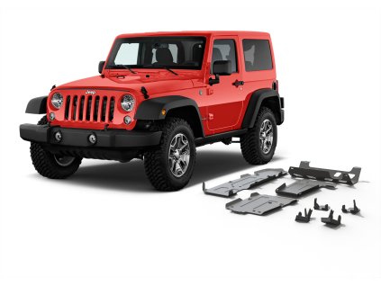 6857 rival duralova ochrana podvozku sada 5ks jeep wrangler jl 4 dverovy 2017 2021 2 l benzin 3 6 l benzin