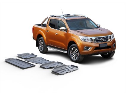 6863 rival duralova ochrana podvozku sada 5ks nissan navara d23 frontier 2014 2019 2 3 l diesel