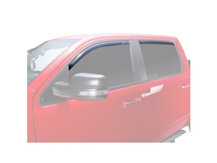 front and rear window deflectors avs in channel ventvisor