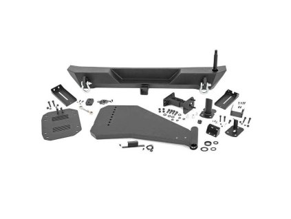 rear bumper with tire carrier rough country trail