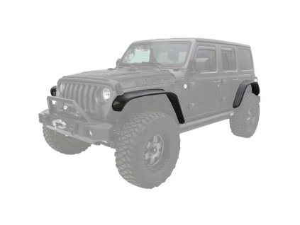 front and rear fender flares standard coverage bushwacker flat style