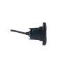 purelux black flush mount slim 3