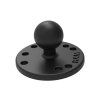 ram mounts round plate with ball b size 1