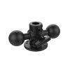 14382 2 ram mounts double ball adapter with round base c size 5